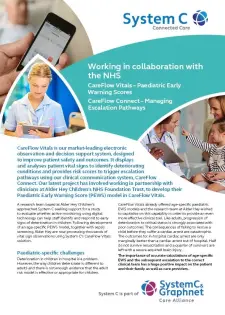 Working in collaboration with the NHS brochure