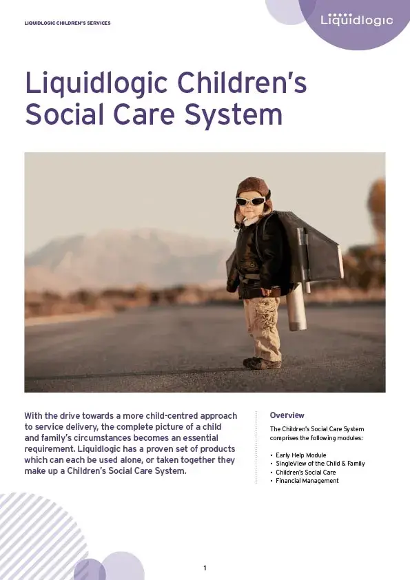 Liquidlogic children's social care system thumbnail