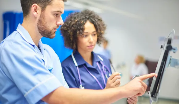 Image of Nurses using technology