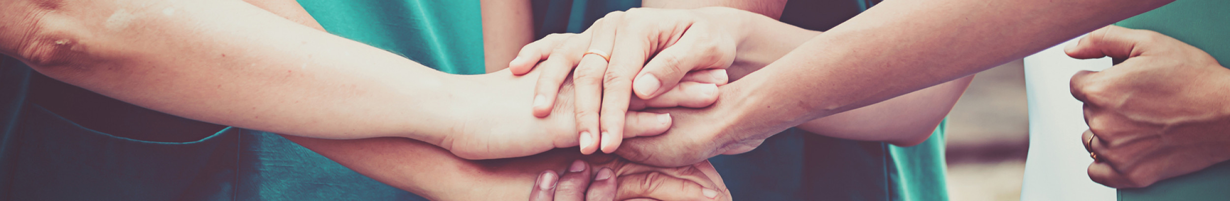 medics touching hands