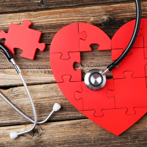 heart jigsaw stethoscope