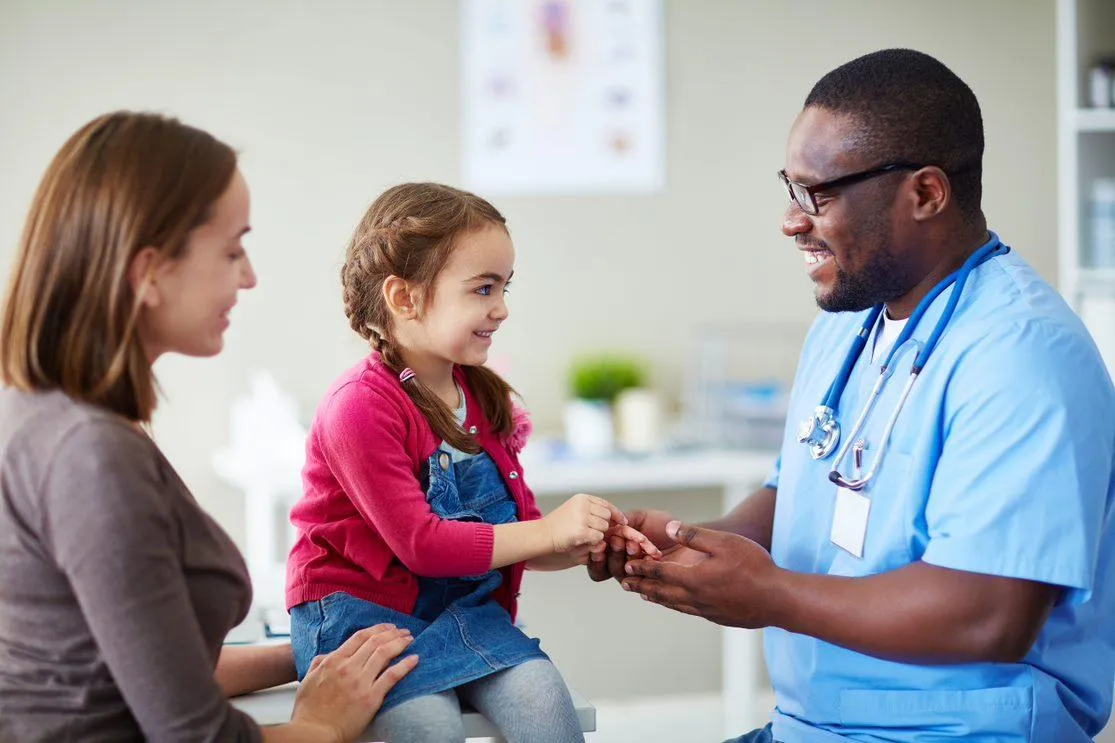 Image of Child mum and doctor